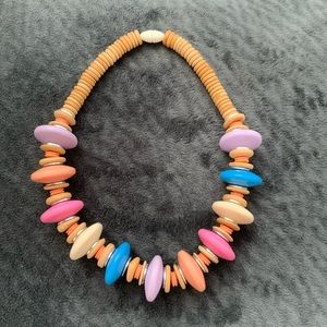 Vintage Necklace-Candy Style,-Screw Fastener-Cute